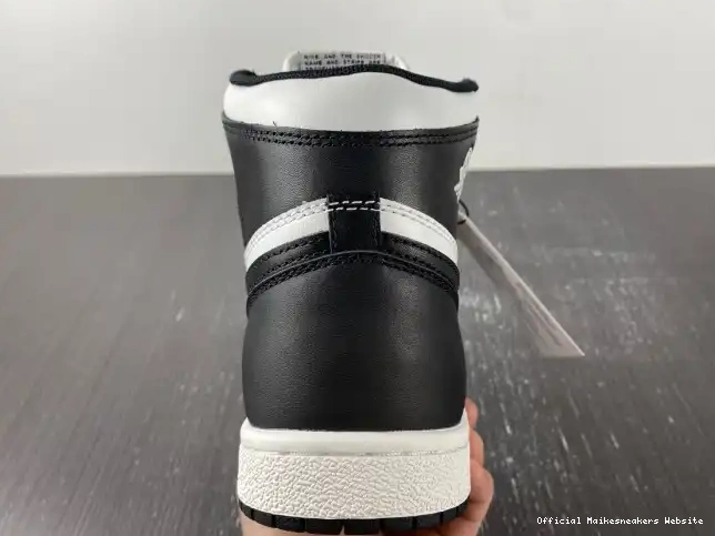 Official Maikesneakers High 85 White BQ4422-001 Jordan 1 Retro Black (2023) 0515
